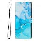 Lommebok deksel for Samsung Galaxy A54 5G blå marmor thumbnail