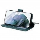 Lommebok-deksel plass til 10 stk kort for Samsung Galaxy S22 Ultra 5G grønn thumbnail