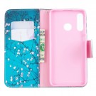 Lommebok deksel for Huawei P30 Lite - Rosa blomster thumbnail