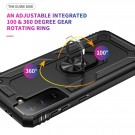 Hybrid TPU + PC Deksel med Ring Grep Samsung Galaxy S21 5G svart thumbnail