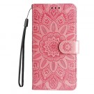 Lommebok deksel for iPhone 15 Sunflower rosa thumbnail