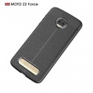 Tech-Flex TPU Deksel med PU-lær mønster Motorola Moto Z2 Force Svart thumbnail