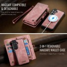 CaseMe 2-i-1 Lommebok deksel Samsung Galaxy S26+ plus 5G rosa thumbnail