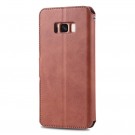 Azns Lommebok deksel for Samsung Galaxy S8 brun thumbnail