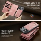 CaseMe 2-i-1 Lommebok deksel iPhone 17 Pro rosa thumbnail
