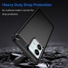 Tech-Flex TPU Deksel Carbon Motorola Moto G84 5G svart thumbnail