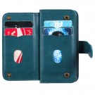 Lommebok-deksel plass til 10 stk kort for iPhone 13 Mini grønn thumbnail