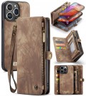 CaseMe 2-i-1 Lommebok deksel iPhone 16 Pro Max brun thumbnail