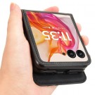 Tech-Flex TPU Deksel med PU-lær plass til kort Motorola Razr 50 Ultra 5G svart thumbnail