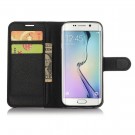 Lommebok deksel for Samsung Galaxy S7 Edge svart thumbnail