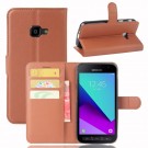 Lommebok deksel for Samsung Galaxy Xcover 4/4S brun thumbnail