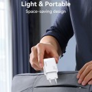 JOYROOM Vegglader & Kabel USB-A til 8-pin hurtiglader 18W - Hvit thumbnail