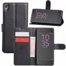Lommebok deksel for Sony Xperia E5 svart thumbnail