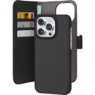 Puro 2-i-1 Magnetisk Lommebok-deksel iPhone 15 Pro svart thumbnail