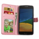 Lommebok deksel for Motorola Moto G5 rosa thumbnail