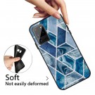 Fashion TPU Deksel for Samsung Galaxy Note 20 - Blå Marmor thumbnail