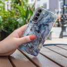 Fashion TPU Deksel Samsung Galaxy S22 5G - Blå Marmor thumbnail