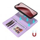 BETOPNICE 2-i-1 Lommebok deksel iPhone 16 Pro Max lys lilla thumbnail