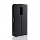 Lommebok deksel for OnePlus 6 svart thumbnail