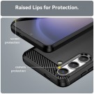 Tech-Flex TPU Deksel Carbon for Samsung Galaxy S24 5G svart thumbnail