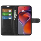 Lommebok deksel for Motorola Moto G15/ G15 Power svart thumbnail