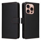 BETOPNICE 2-i-1 Lommebok deksel iPhone 16 Pro svart thumbnail