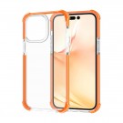 Tech-Flex TPU Deksel iPhone 14 Pro Max gjennomsiktig oransje kant thumbnail