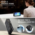 CaseMe 2-i-1 Lommebok deksel iPhone 17 svart thumbnail