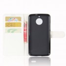 Lommebok deksel for Motorola Moto E4 Plus hvit thumbnail
