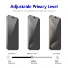 Enkay Hat-Prince Herdet Glass Privacy skjermbeskytter iPhone 16 pro max svart kant thumbnail