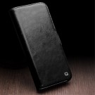 QIALINO Lommebok deksel ekte Lær for iPhone 15 Pro Max svart thumbnail
