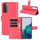 Lommebok deksel for Samsung Galaxy S21+ plus 5G rød thumbnail