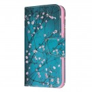 Lommebok deksel for iPhone 11 - Rosa blomster thumbnail