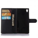 Lommebok deksel for Sony Xperia Z5 svart thumbnail