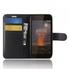 Lommebok deksel for Nokia 1 svart thumbnail