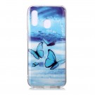Fashion TPU Deksel Samsung Galaxy A20e - blue Butterfly thumbnail