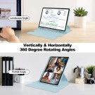 Tech-Flex Deksel i lær Roterende til Samsung Galaxy Tab S9 FE / S10 FE Sky Blue thumbnail