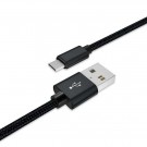 Eazy Universal 1M USB-A - USB-C kabel 15W svart thumbnail