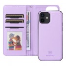 BETOPNICE 2-i-1 Lommebok deksel iPhone 12/12 Pro lys lilla thumbnail