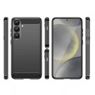 Tech-Flex TPU Deksel Carbon for Samsung Galaxy S25+ plus 5G svart thumbnail