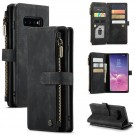 CaseMe retro multifunksjonell Lommebok deksel Samsung Galaxy S10 svart thumbnail