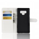 Lommebok deksel for Samsung Galaxy Note 9 hvit thumbnail