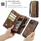CaseMe 2-i-1 Lommebok deksel iPhone 12/12 Pro brun thumbnail