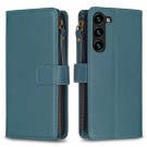 Lommebok-deksel plass til 9 stk kort for Samsung Galaxy S25 5G grønn thumbnail