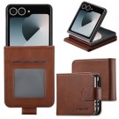 LC.IMEEKE Lommebok deksel for Samsung Galaxy Z Flip 7 5G brun thumbnail