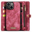 CaseMe 2-i-1 Lommebok deksel iPhone 15 rød thumbnail