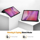 Deksel Tri-Fold Smart til Lenovo Tab svart thumbnail
