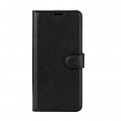 Lommebok deksel for Motorola Moto E7 svart thumbnail