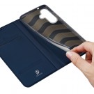 Dux Ducis Skin Pro Series Flip deksel Samsung Galaxy S25 5G Mørk blå thumbnail