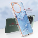 Fashion Premium TPU Deksel til OnePlus 11 5G - Blå Marmor thumbnail